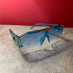 Clear blue stylish sunglasses